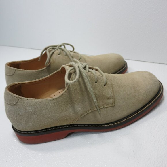 Johnston & Murphy Suede Sheepskin Leather Dress Footwear Oxfords Shoes sz 8 M